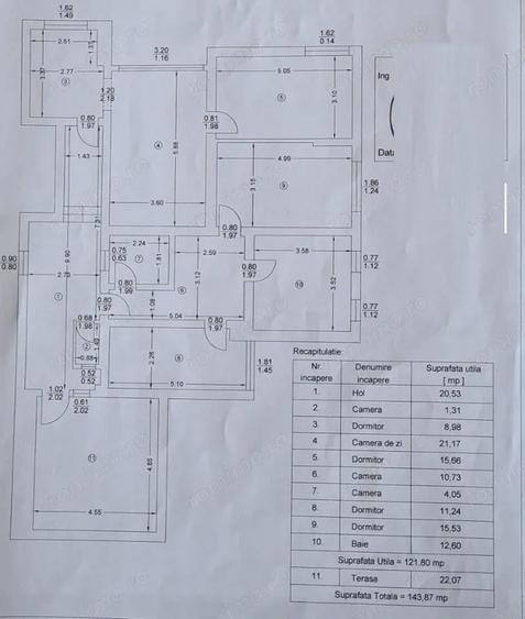 CANTACUZINO - etaj casa din 1980, curte proprie 330mp - 12