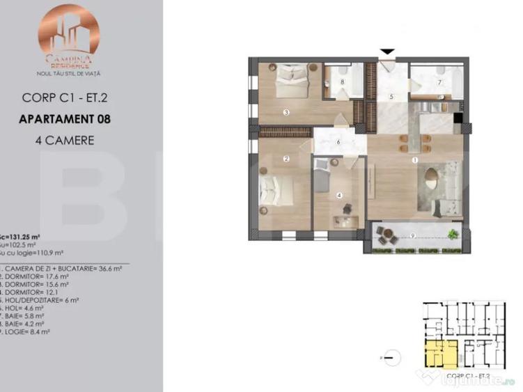 APARTAMENT 4 CAMERE ANSAMBLU REZIDENTIAL CAMPINA RESIDENCE - 4