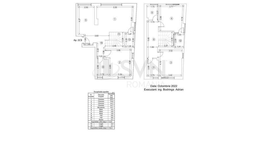 REA1024121 Apartament spatios 4 camere tip duplex I Herastrau I Aviatiei - 11