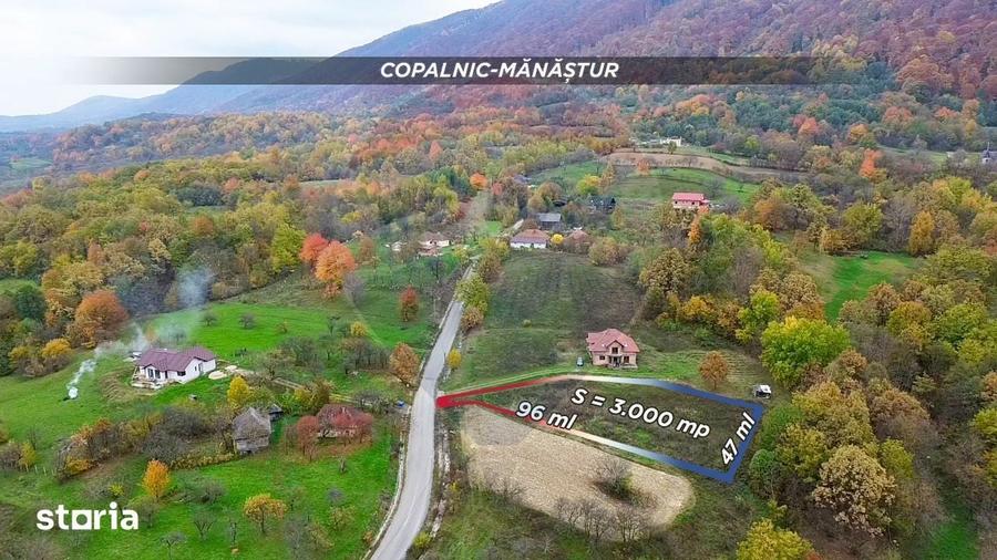 Teren de 3000 mp, în Copalnic