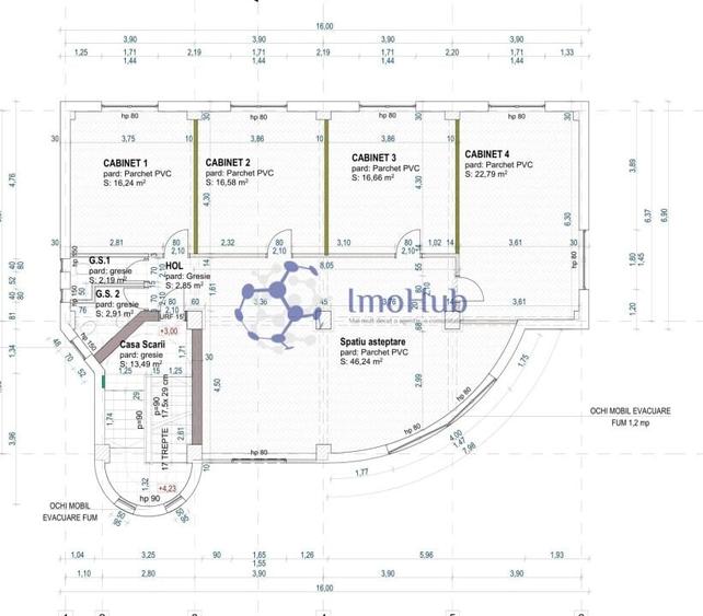 Spatiu Birouri, Etaj 1+2, 281.1 mp, Tudor Vladimirescu - Rivers Towers - 5