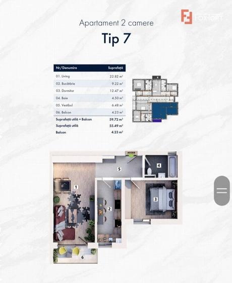 Variante apartamente 2 camere cartier nou zona Mehala - ID V4927 - 13