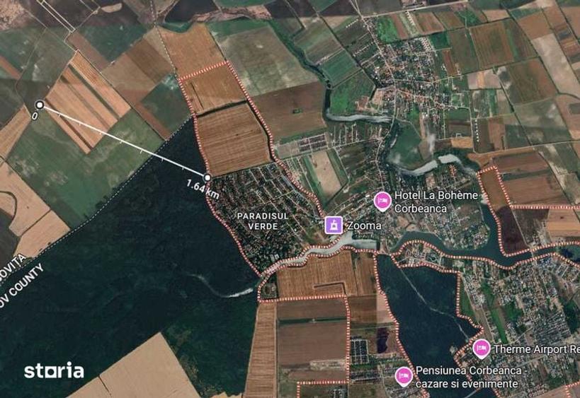 Teren de 8000 mp, în Crevedia