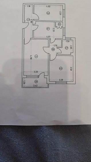 Sat Vacanta ,3 camere decomandat, Bloc stradal, 65mp, Centrala termica - 7