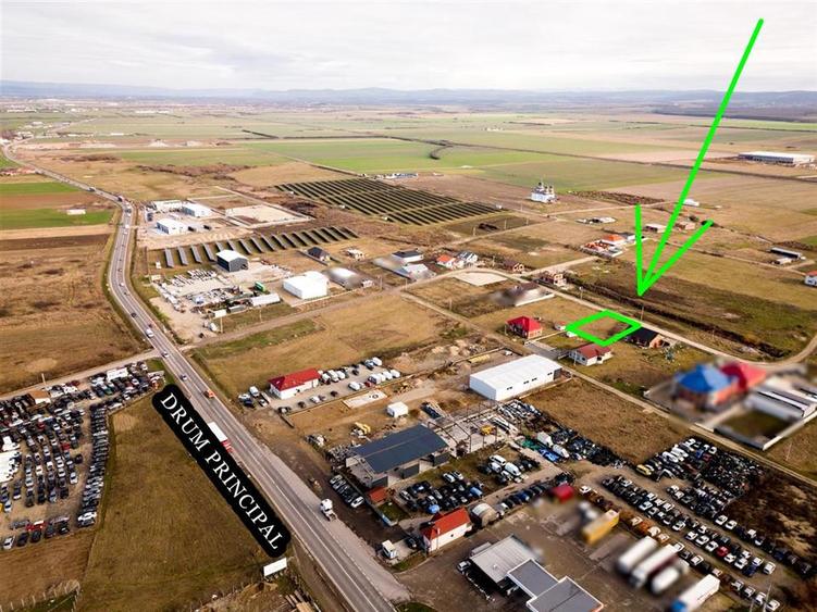 RECO Teren intravilan pentru loc de casa  hala industriala  700 mp Osorhei - 1