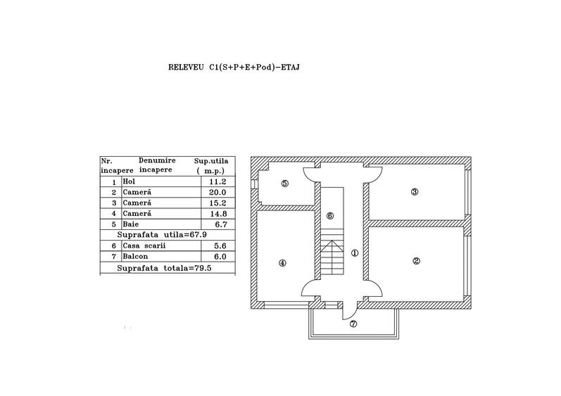 Vila Brancoveanu, Alunisului, S+P+1+M, 311 mpu, teren 200 mp, garaj - 3