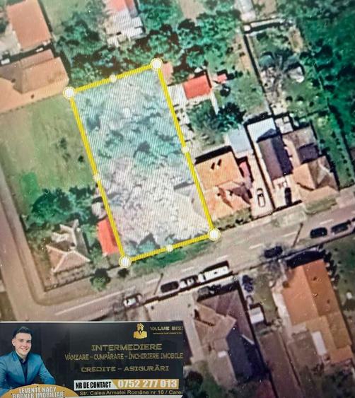 Agentia imobiliara VALUE BIZZ va propune spre vanzare un teren in Carei! 0% comision - 1