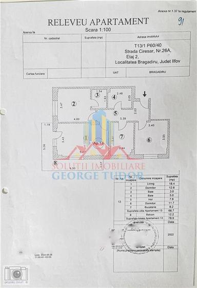 Ap. 3 camere, 79 mp, Str. Ciresar 26A, Prelungirea Ghencea- Bragadiru - 19