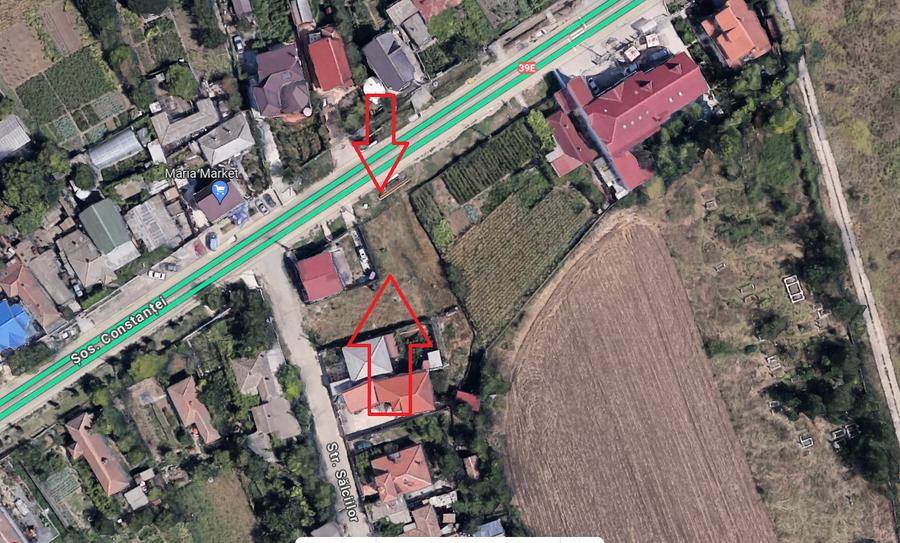 Teren 500mp Cumpana la soseaua principala cu proiect P+1+M toate utilitatile - 3