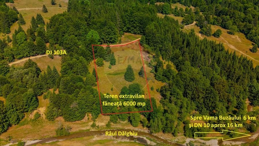 Teren 6000 mp, Vama Buzaului - vedere către Ciucaș - 2