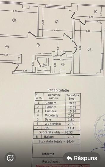 Dorobanti, apartament 3 camere, renovat complet, decomandat, 84mp - 16