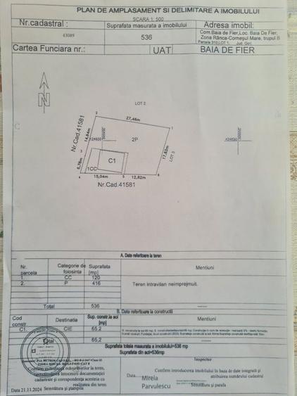 Proprietar vand parcele teren intravilan Ranca - 8