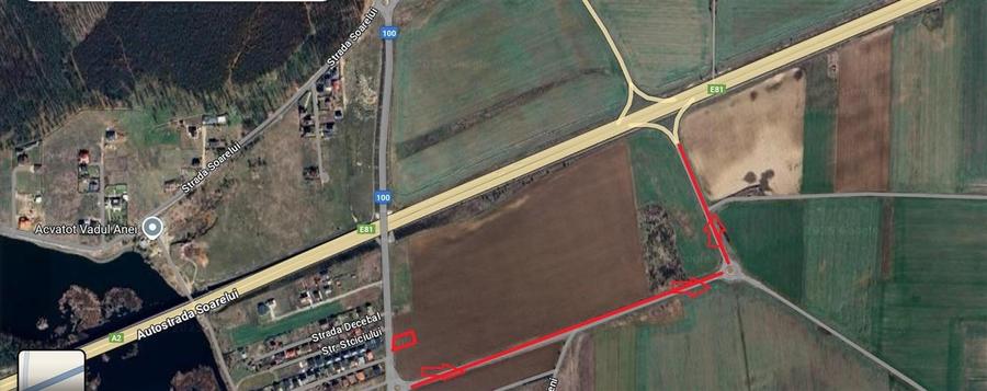 Teren langa giratoriu intrare Vadu Anei  | 1km distanta A2 - 2