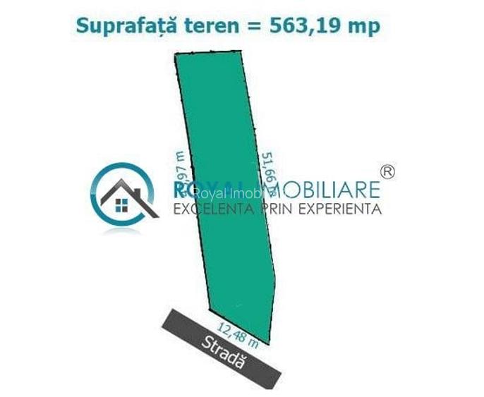Teren Construcții intravilan de 536 mp, în Central
