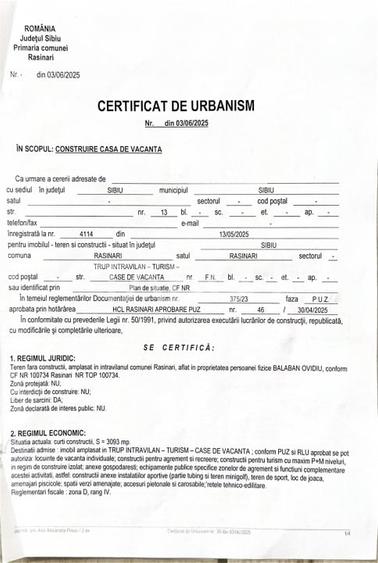 Teren cu puz intravilan in localitatea Paltinis din judetul Sibiu - 5