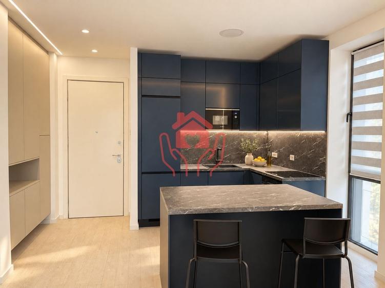Apartament cu 3 camere semidecomandat, mobilat în Herăstrău