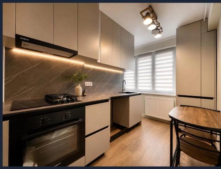 Apartament cu 2 camere semidecomandat, mobilat în Ultracentral