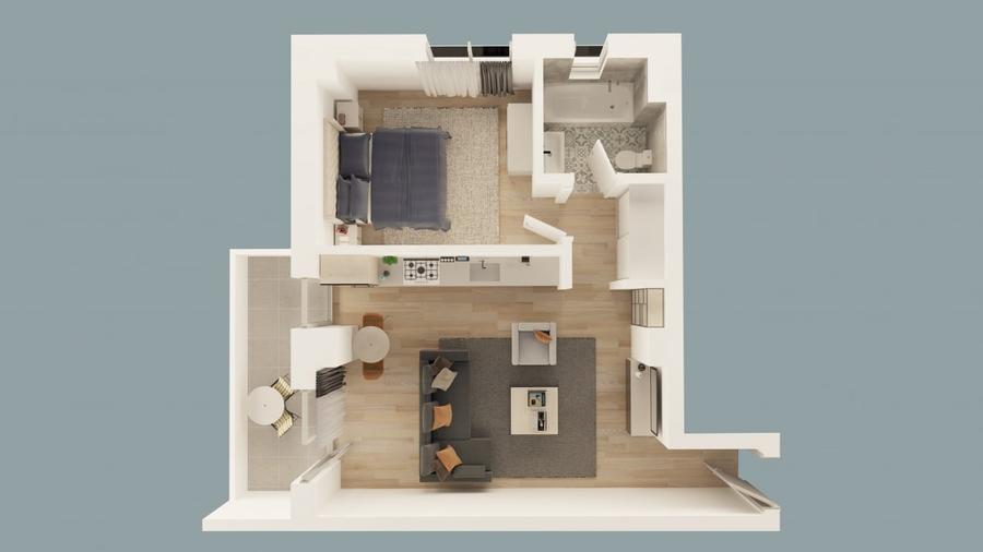 Apartament 2 camere in Mioveni | Bloc Nou | Comision 0% - 4