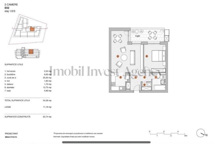 Apartament 2 camere de vanzare Pipera in bloc cu vedere la lac - 14