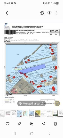 Teren de vanzare in Mamaia sat str M 17 nr 80.Loturi intre 380 -5000 m - 3