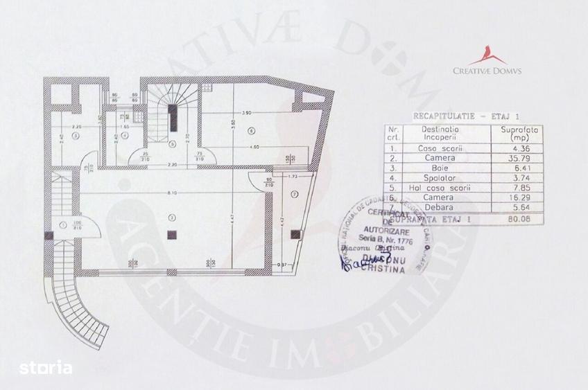 Piata Romana - Spatiu de birouri, 5 camere, 151 mp - 2