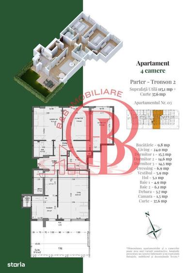 Apartament 4 camere | Gradina Proprie | Pallady Metrou Teclu - 1