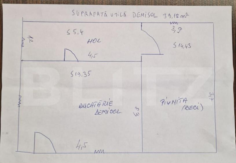 Casa ?araneasca cu 180 mp utili ?i teren de 1360 mp, A - 18