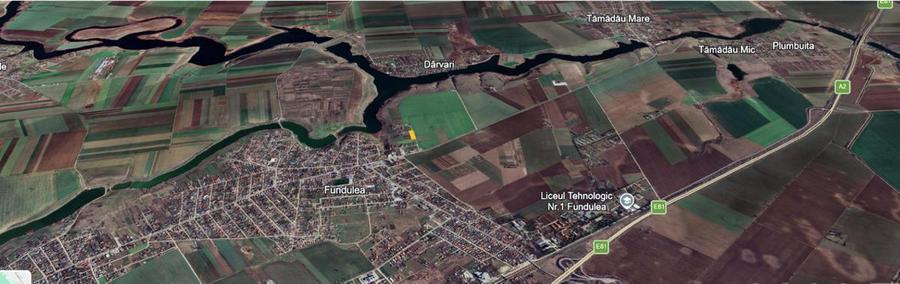 Fundulea Teren 1000 mp 25 min Bucuresti Deschidere 55m - 3