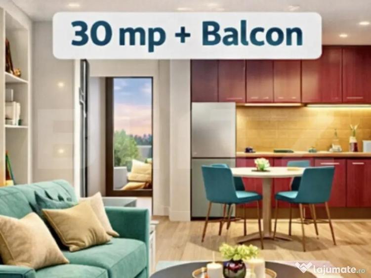 Apartament STUDIO, balcon, clima, etaj 1, TVA INCLUS, Giroc - 1