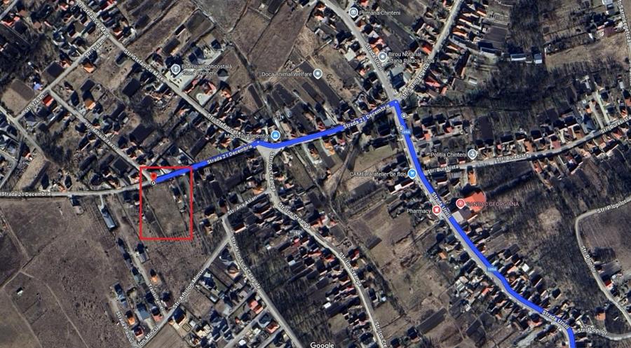 Teren Autorizabil Constructii, 1055 mp. Centru Chinteni 21 Decembrie - 9