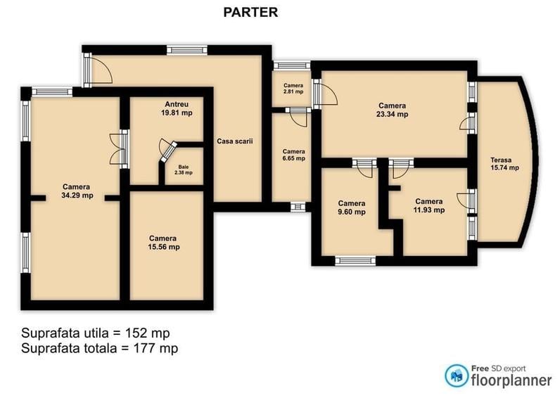 0 % comision, Casa individuala spatioasa cu teren de 539 mp, Gruia - 37