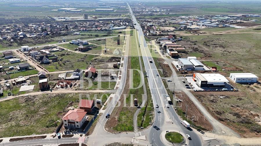 Teren 1053 mp  Servicii langa drum 4 benzi Giarmata - 2