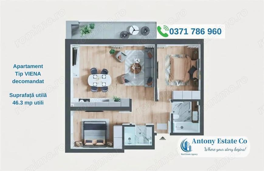 PRIMA ARENA Apartamente noi 2 camere - pret dezvoltator, Iosia - 2