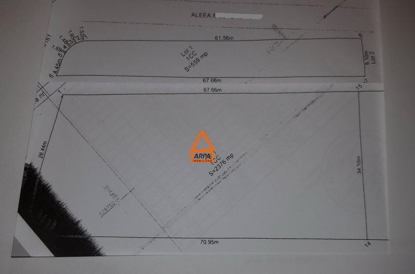 Teren intravilan - 4500 mp locuinte colective ( S+D+P+M+4E ) - Bucium - 4