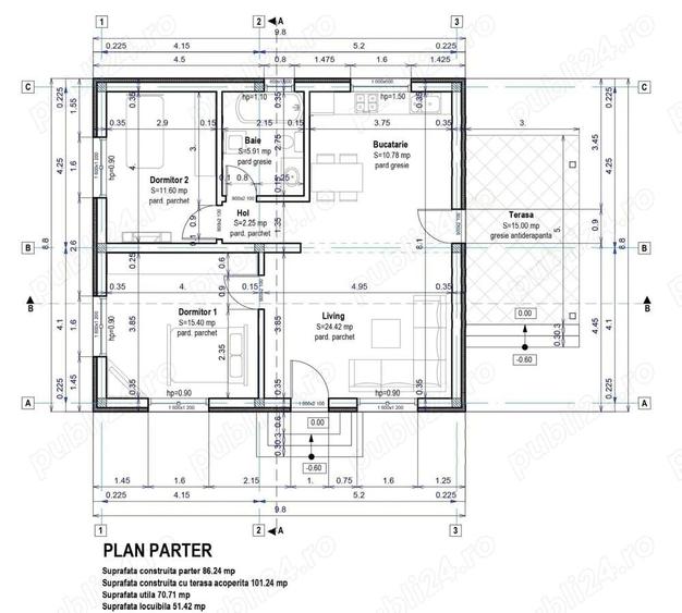 Direct dezvoltator 101 mp Construiti cu terasa 15mp predare iulie 2026 - 7