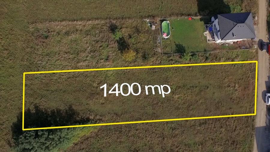 Teren intravilan, construibil, 1.400 mp, str. Crangului - 6