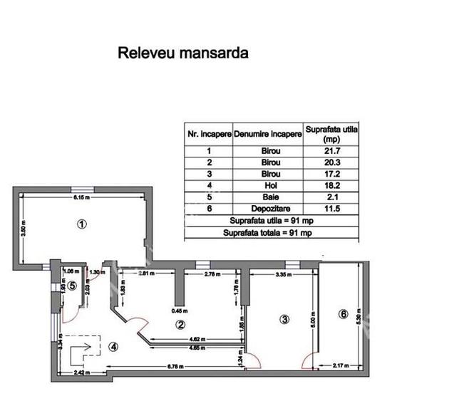 Spatiu de birouri zona Centrala 6 camere parcare privata - 7
