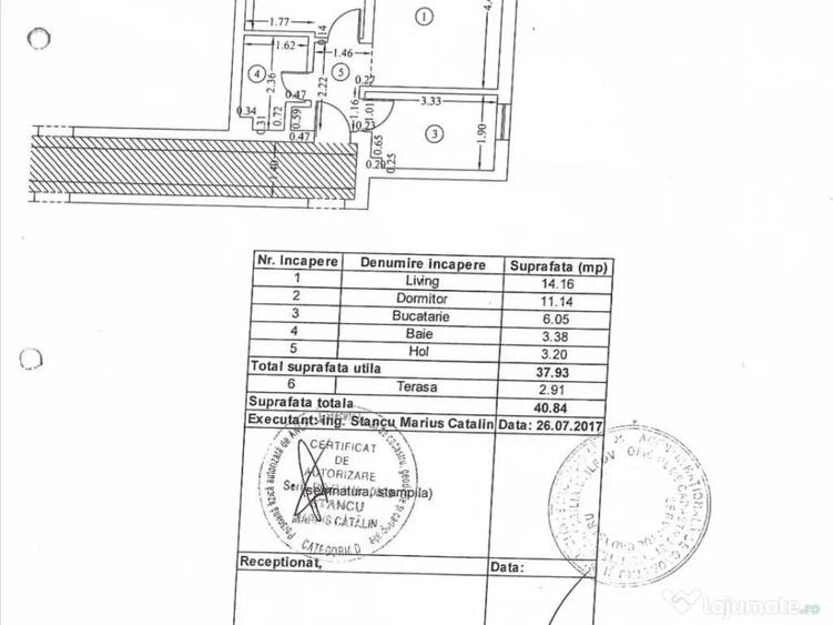Apartament 2 camere 40,84 mp Parcare inclusa Complex nou central - 7