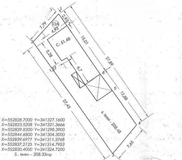 Teren Construcții intravilan de 208 mp, în Domenii