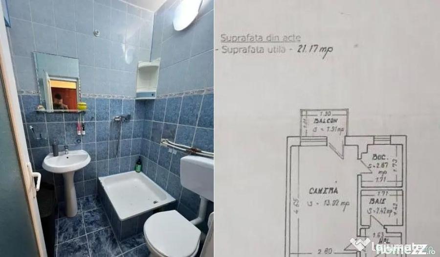 Garsoniera de vanzare zona CET, MOBILATA/UTILATA, ETAJ 3 - 1