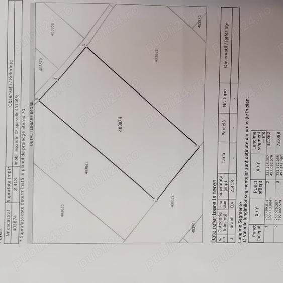 Teren de 2400 mp, în Secaș