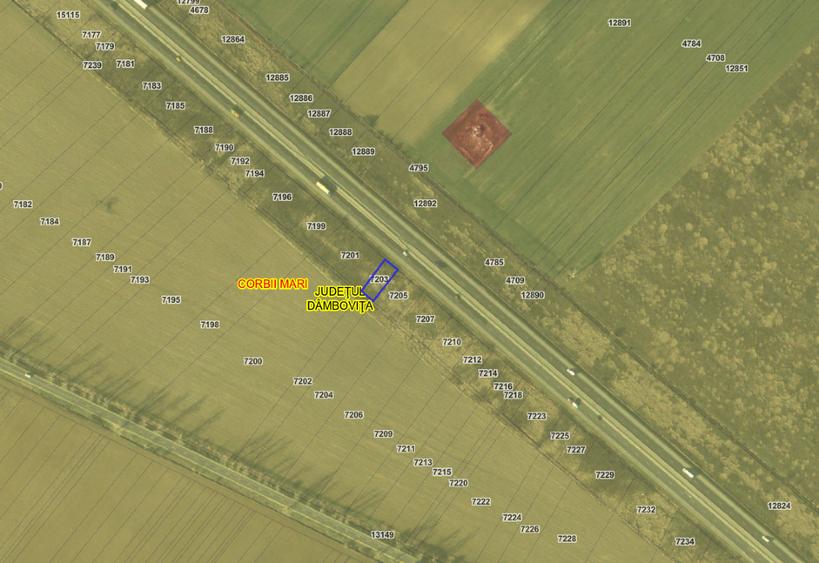 Teren pentru panou publicitar la autostrada A1 - 2