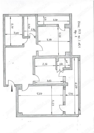 Vind apartament 3 cam. ultracentral, Galati , Ocazie. - 1