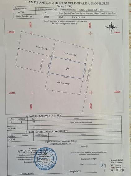 Proprietar vand parcele teren intravilan Ranca - 1