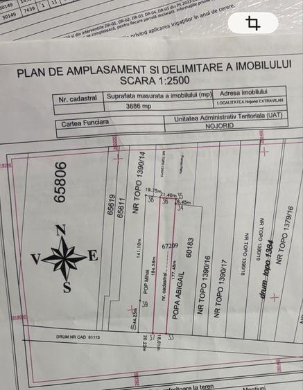 Teren Nojorid - drumul Livezii - 1