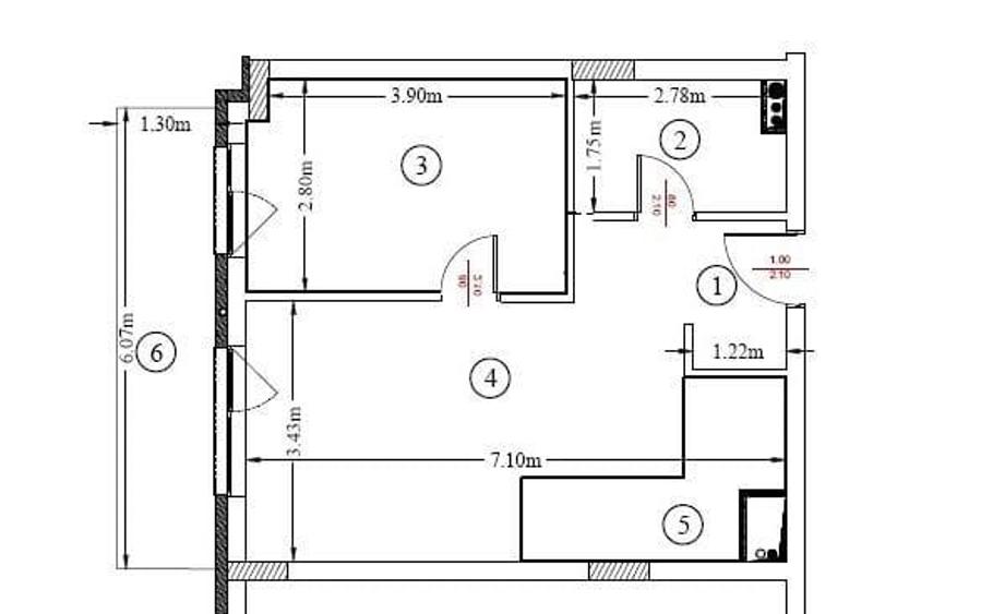 Apartament 2 camere | Semifinisat | cu CF | Iris - 8