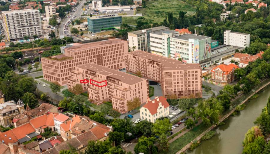 Apartament 3 camere, vedere exterioara libera, orientare Vest, Complex Paltim - 4