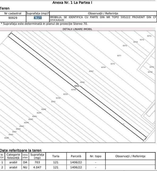 Teren de vanzare Ciugud zona Dupa Gadini - 2