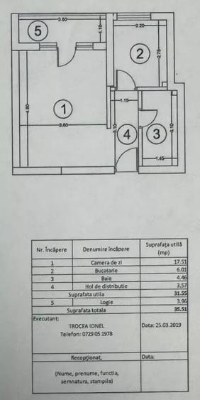 Garsonieră decomandată 36 mp, bloc 2020,  Pacii - 7