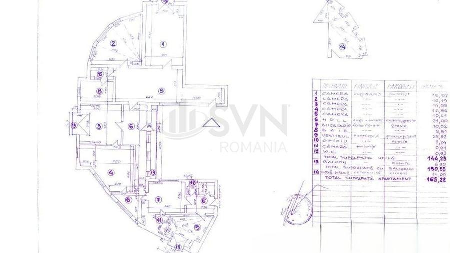 Apartament cu 4 camere în Calea Victoriei